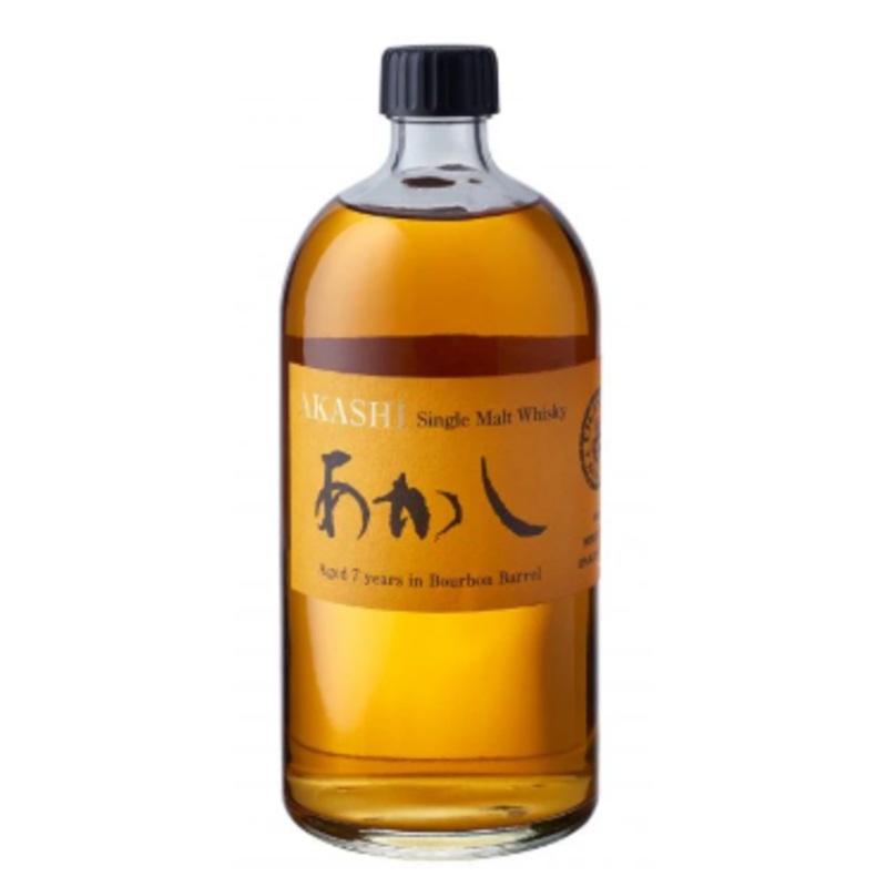 Akashi Aged In Bourbon Barrel 7 Year Old Single Malt Japanese Whiskey