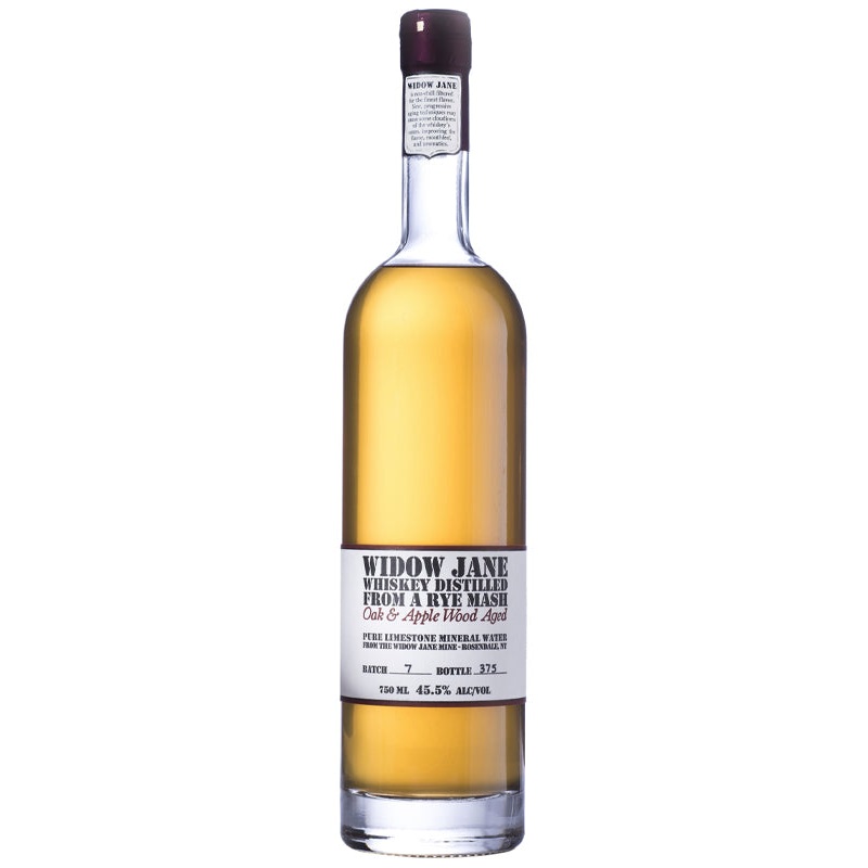 Widow Jane Oak & Apple Wood Aged Whiskey Distilled from a Rye Mash