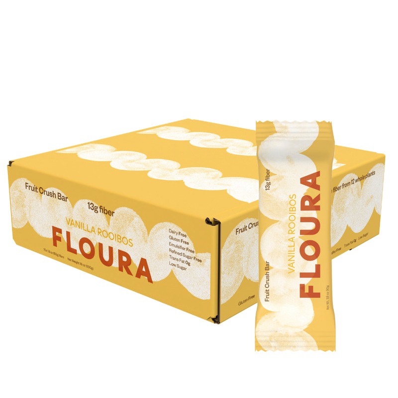Vanilla Rooibos Floura FiberCrush Bar [10 Pack]