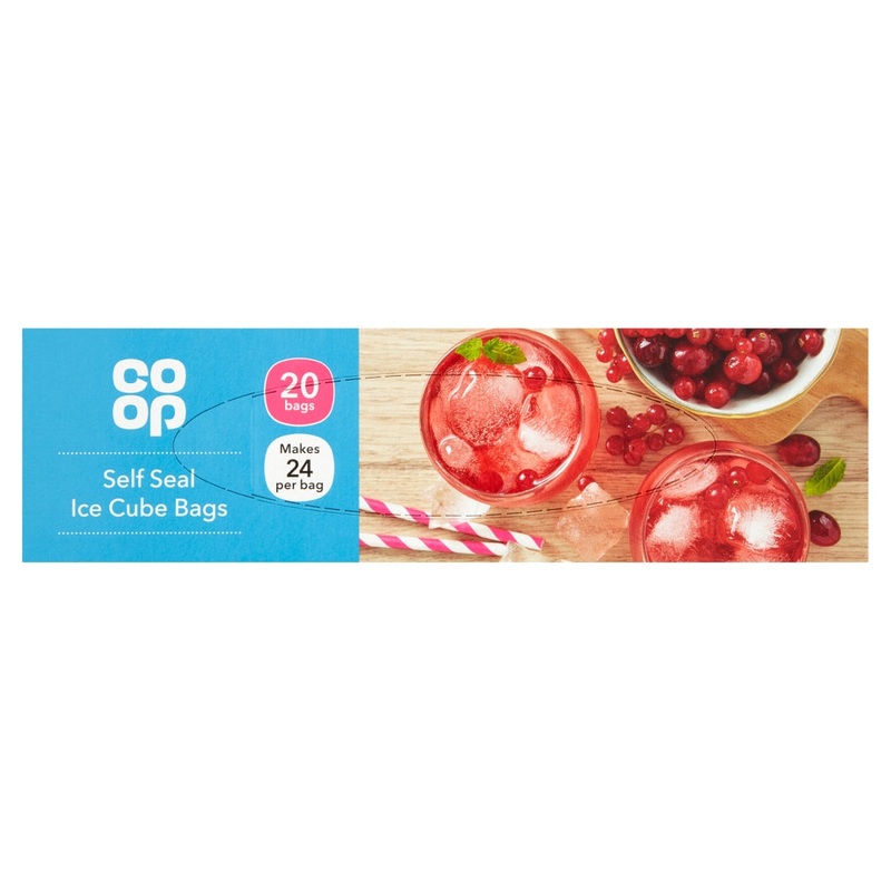 Co-Op Self Seal Ice Cube Bags 20pk