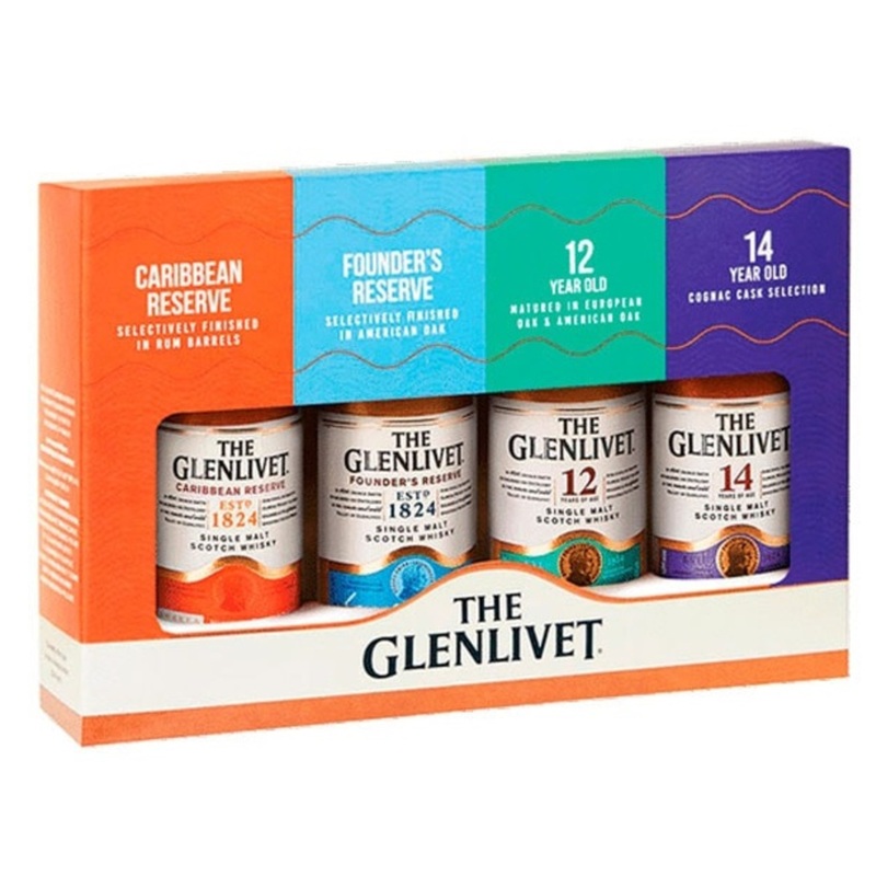 The Glenlivet Scotch Sampler Gift Box 4x50ml