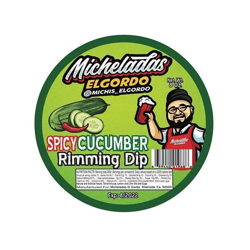 Micheladas El Gordo Spicy Cucumber Rimming Dip Chamoy
