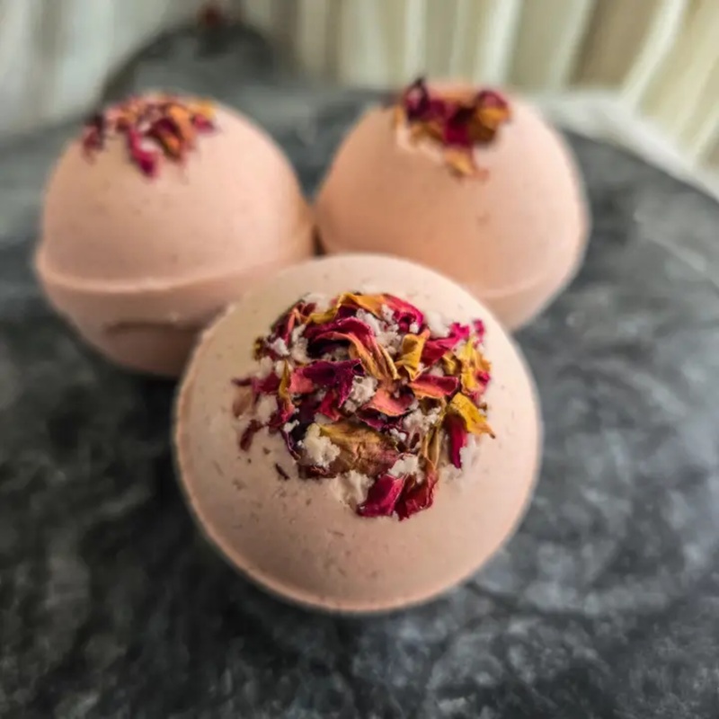 “Ruby Patchouli” Bath Bomb
