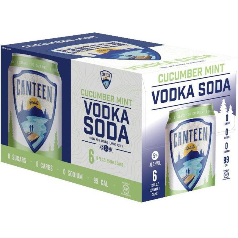 Canteen Spirits Cucumber Mint Vodka Soda 6 Pack