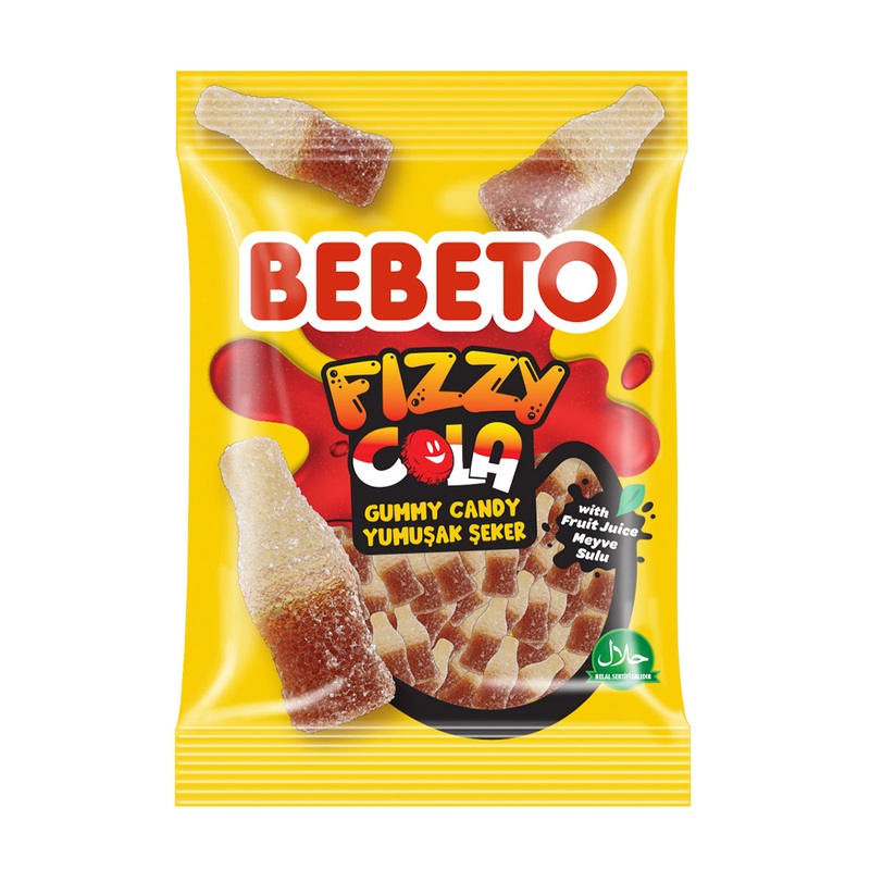 Bebeto Small Pouch Fizzy Cola 1 BOX (24*18g)