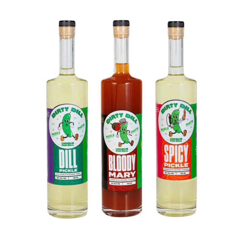 Dirty Dill Pickle Vodka | Bloody Mary Vodka | Spicy Pickle Vodka combo 750ml