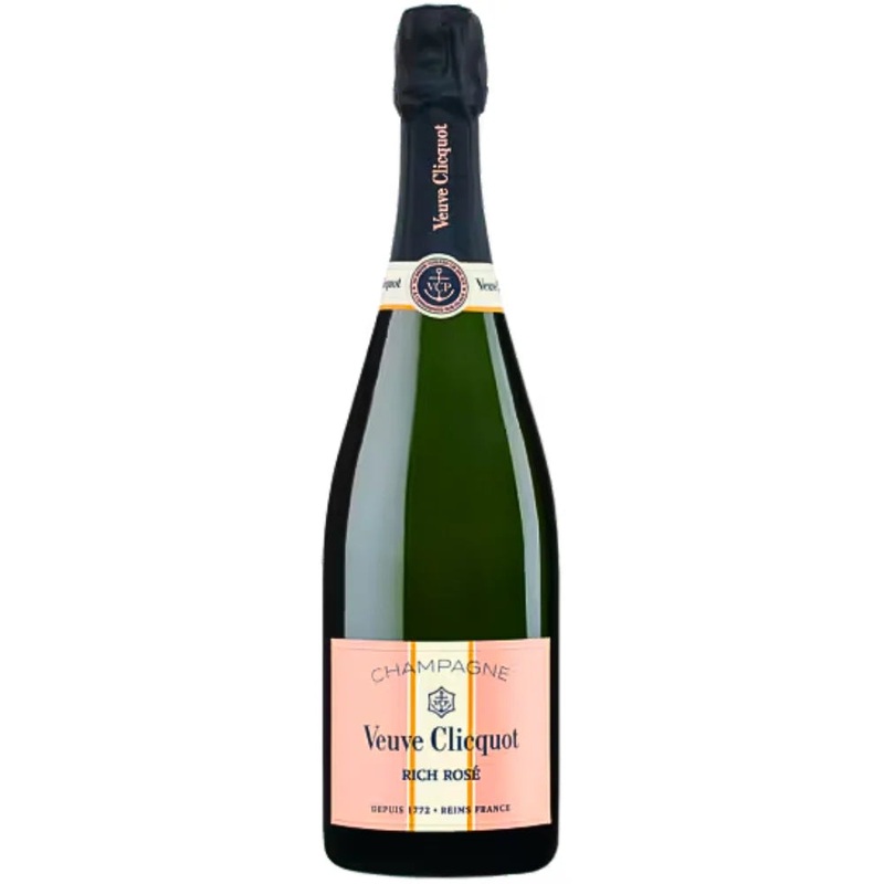 VEUVE CLICQUOT CHAMPAGNE RICH ROSE 750ML