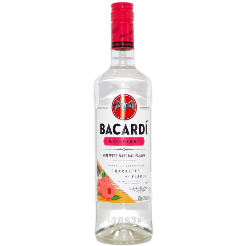 BACARDI RASPBERRY FLAVORED RUM 70 750ML