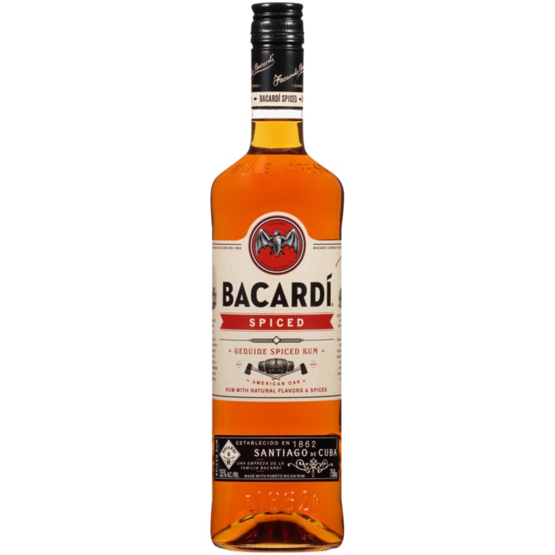BACARDI SPICED RUM AMERICAN OAK 70 750ML