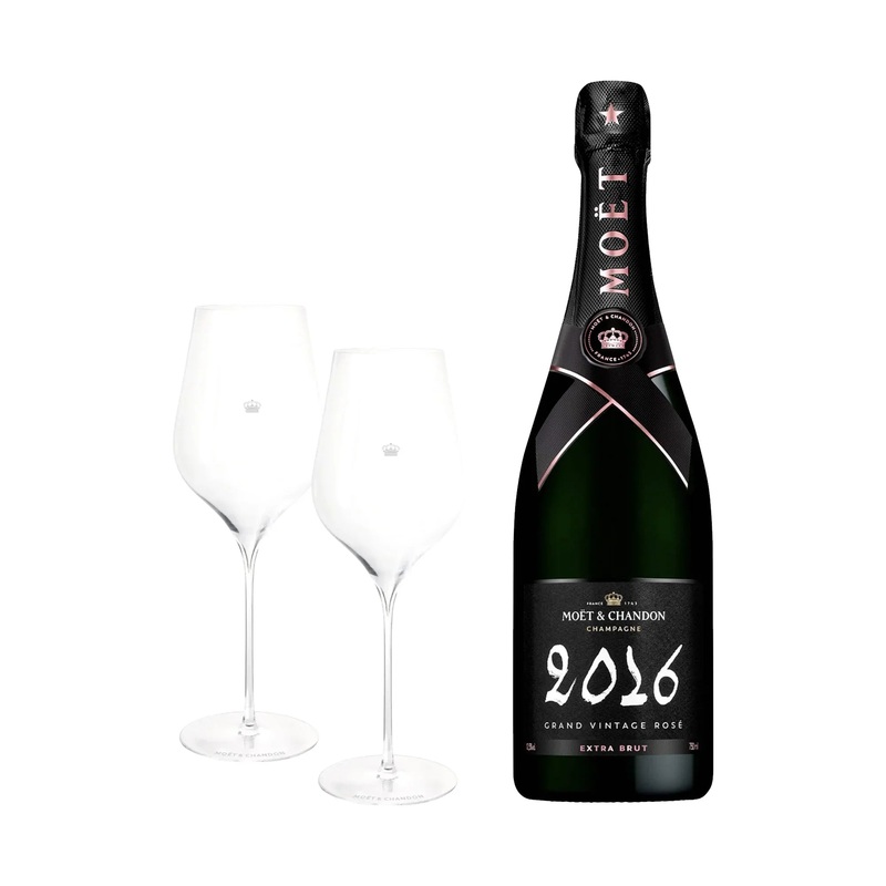 Mot & Chandon Grand Vintage 2016 Ros 75 cl. inkl. to MOT Signature Glas