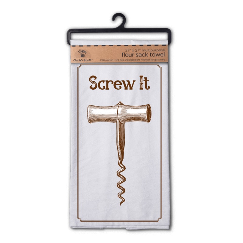 Screw It Flour Sack Towel