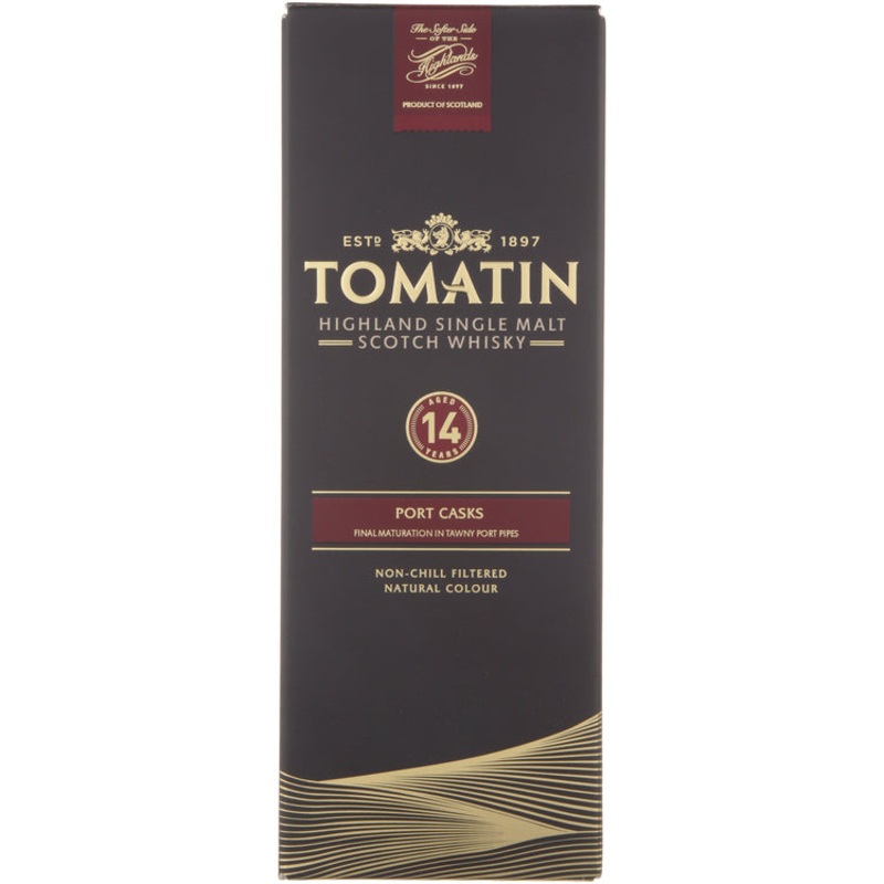 TOMATIN SINGLE MALT SCOTCH PORT CASKS 14 YR 92 750ML