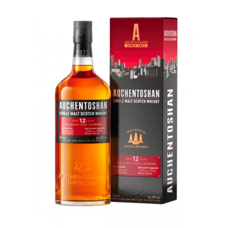 Auchentoshan 12 Year Old Single Malt Scotch Whisky 750mL