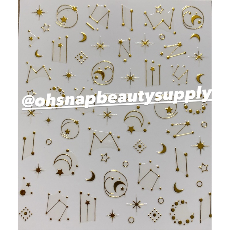 Gold Galaxy 3172 Sticker