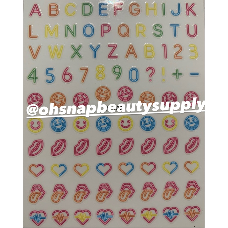 Neon Letter 085 Sticker