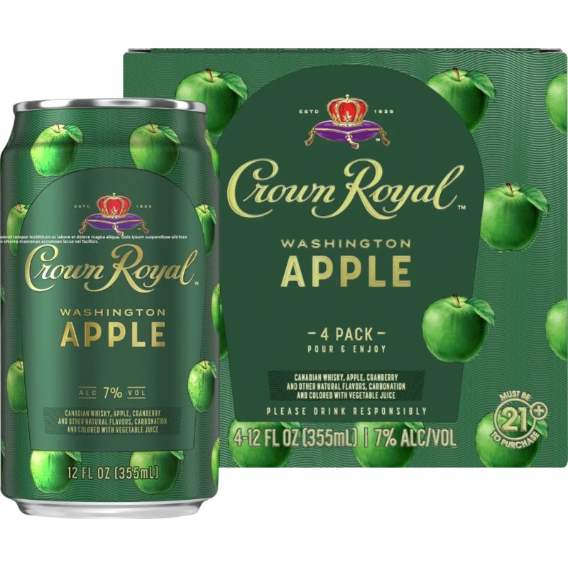 Crown Royal Washington Apple Cocktail (354mL)
