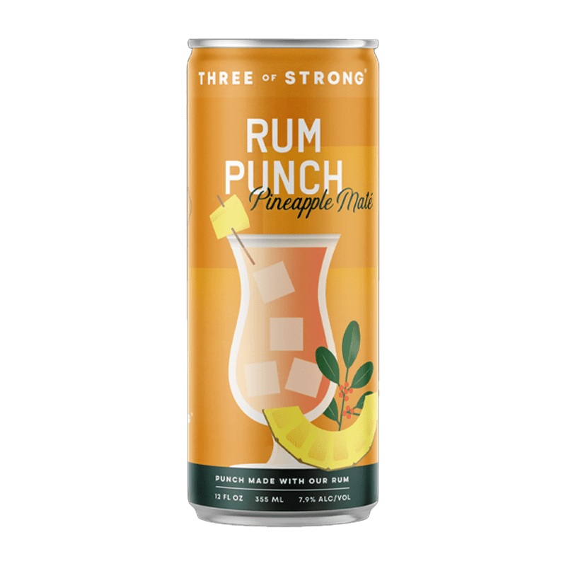 Three of Strong Spirits Pineapple Mat 4 pack 12.oz