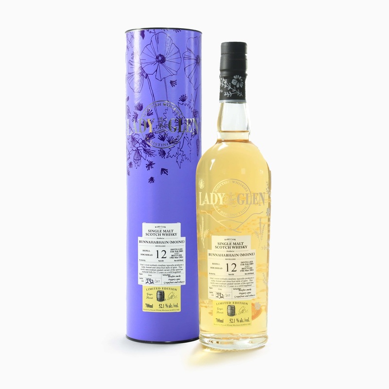 Bunnahabhain (Moine) – 12 Year Old (2009) Single Cask #188 (Lady of the Glen)
