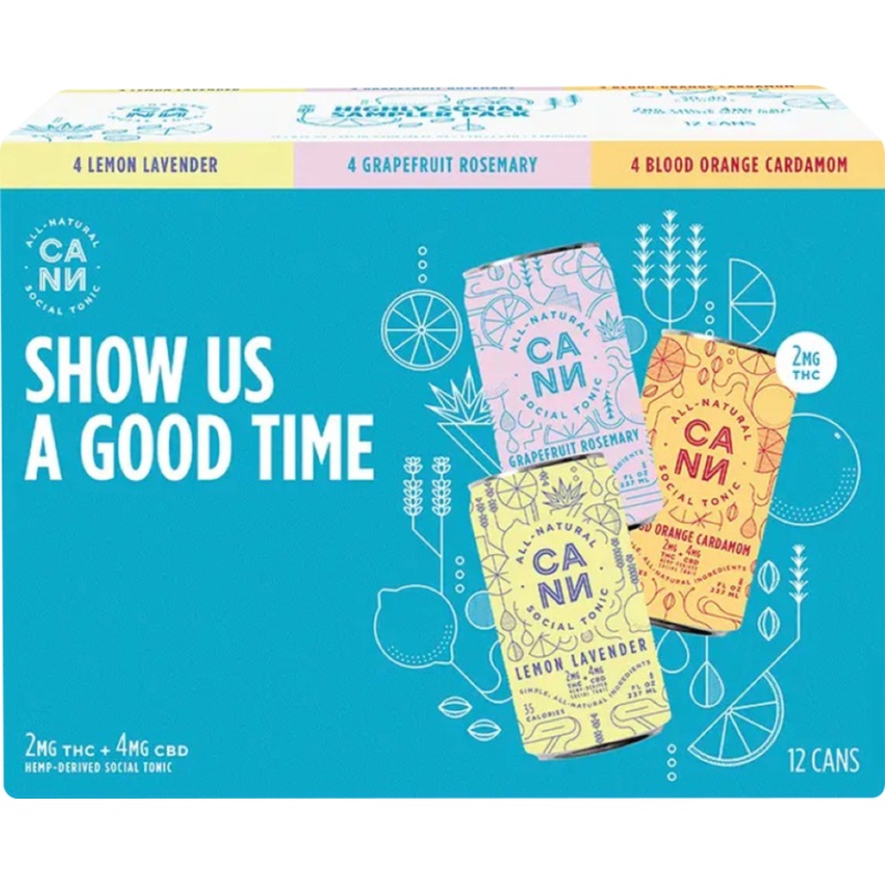Cann Cannabis Social Tonic Variety Pack (2.84L)