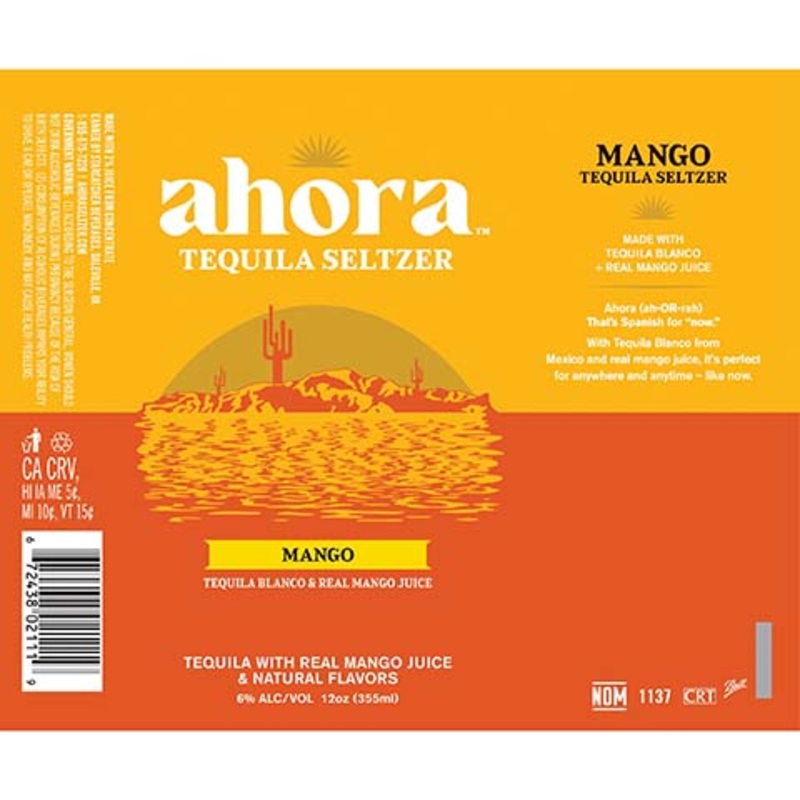 Ahora Mango Tequila Seltzer