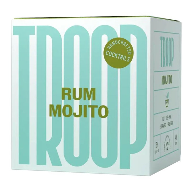 Troop Cocktails Rum Mojito – 200ml x 4