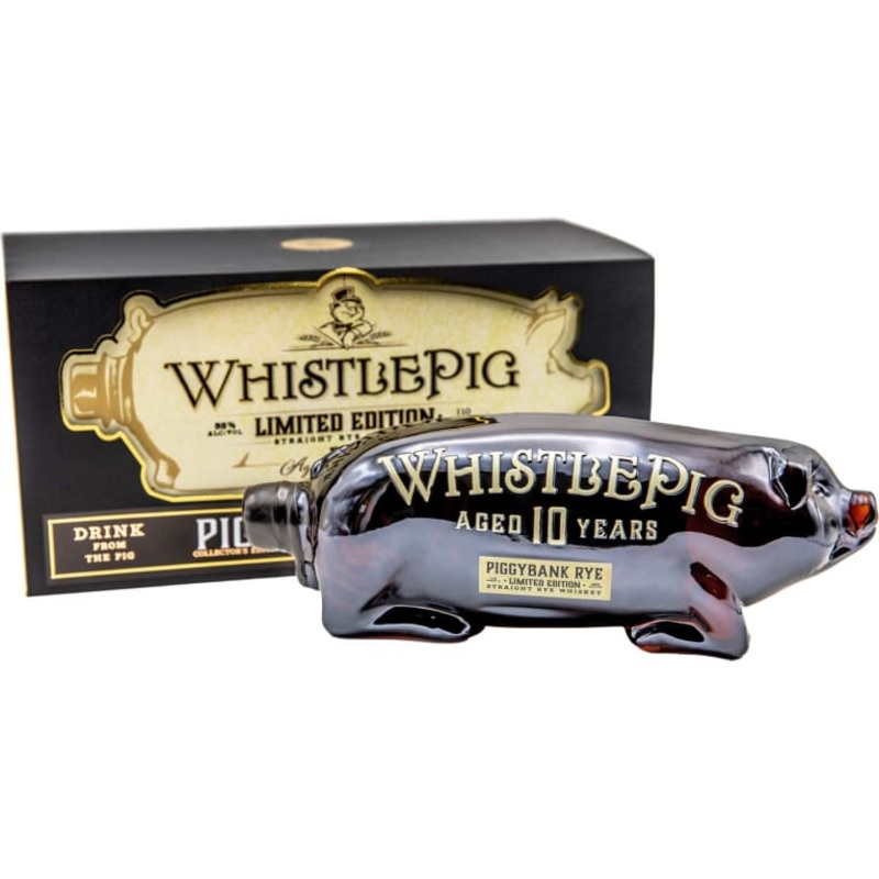 WhistlePig Farm Piggybank Limited Edition 10 Year Old Batch No. 1 Straight Rye Whiskey 1Lt