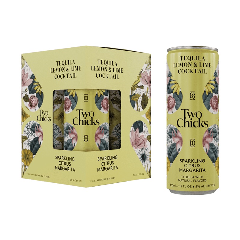 Two Chicks Sparkling Citrus Margarita 4-Pack Cocktail