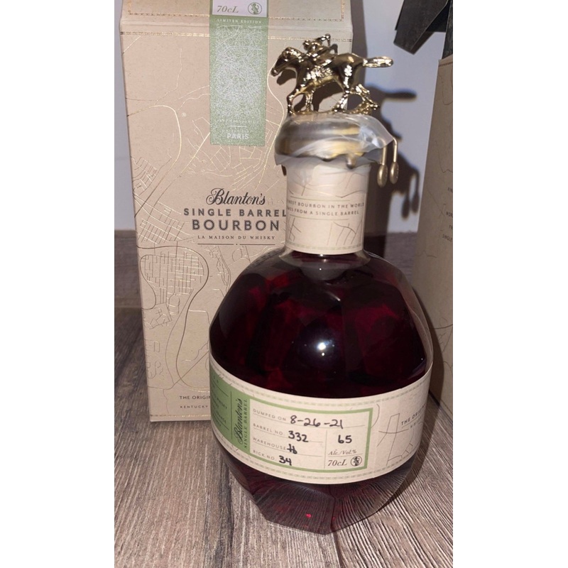 2021 Blanton’s La Maison du Paris Limited Edition 700ml