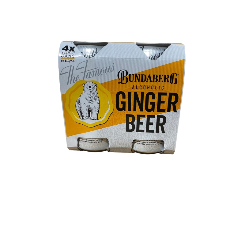 Bundaberg Alcoholic Ginger Beer 4PK