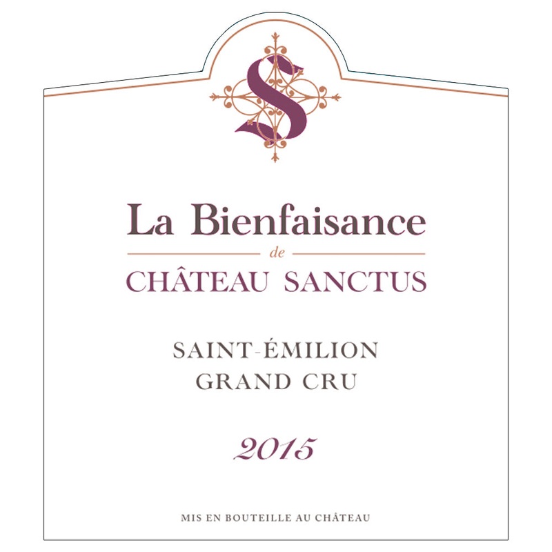 La Bienfaisance de Chateau Sanctus St.-Emilion 2015