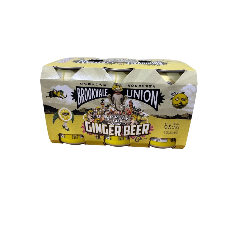 Brookvale Union Citrusy Yuzu Ginger Beer 6PK