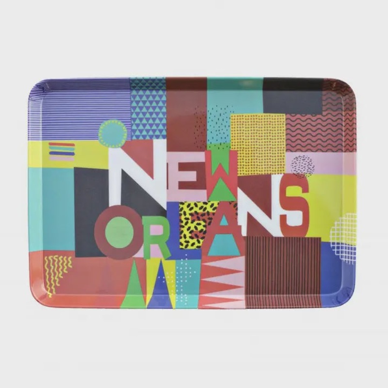 Snack Tray – New Orleans Abstract