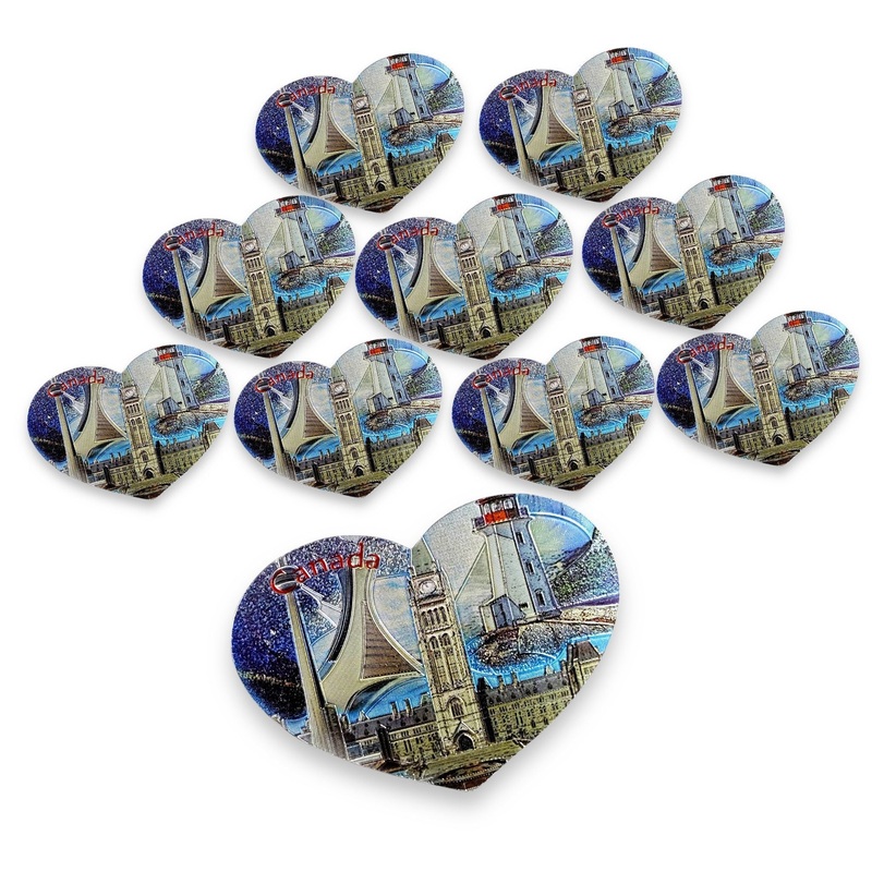 10 CANADA LANDMARK SCENIC FRIDGE MAGNET 2×1.5 INCHES
