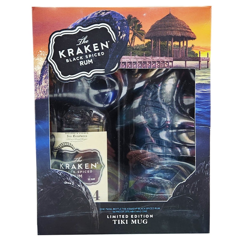 The Kracken Black Spiced Rum Limited Addition Tiki Mug – 750ml