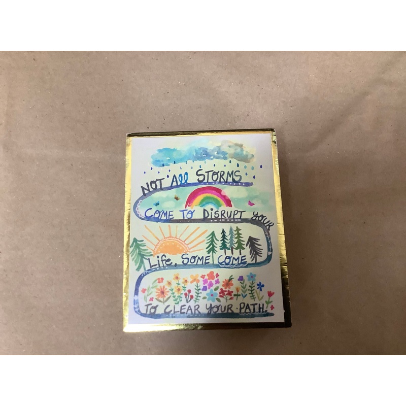 Tiny Block Keepsake.Not All Storms.