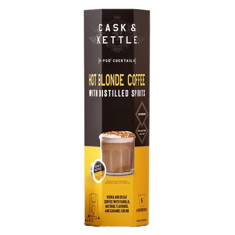 Cask + Kettle Hot Blonde Hard Coffee K-Pods – 200ml