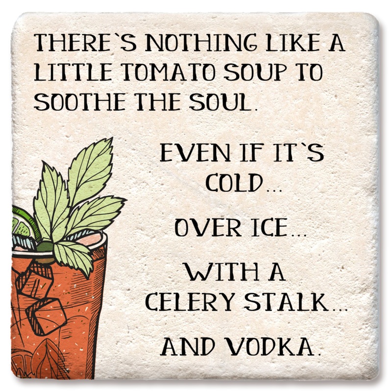 Tipsy Coasters & Gifts – Bloody Mary coaster: Ceramic