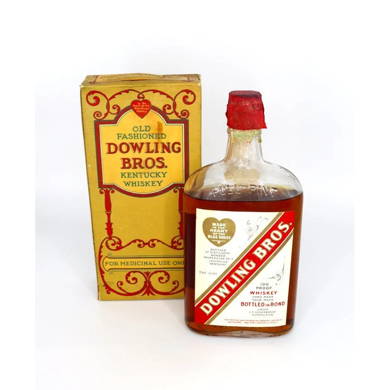 1929 Dowling Bros Old Fashioned Kentucky Whiskey 1pt