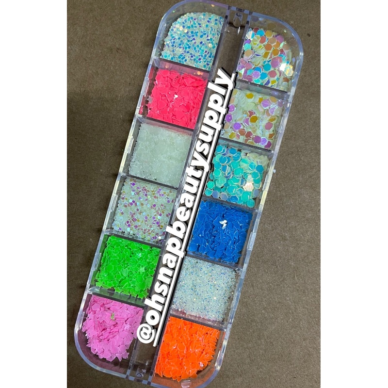 Color GLOW Nail Art – Crystal AB HEXA MIX