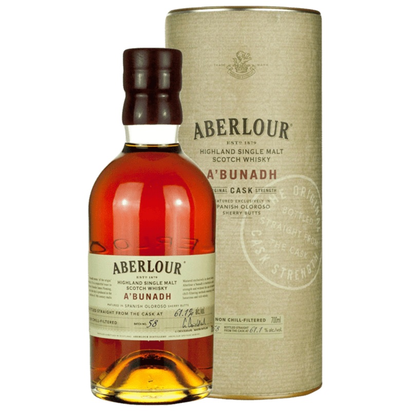 Aberlour A’Bunadh Cask Strength Single Malt Scotch, 750mL