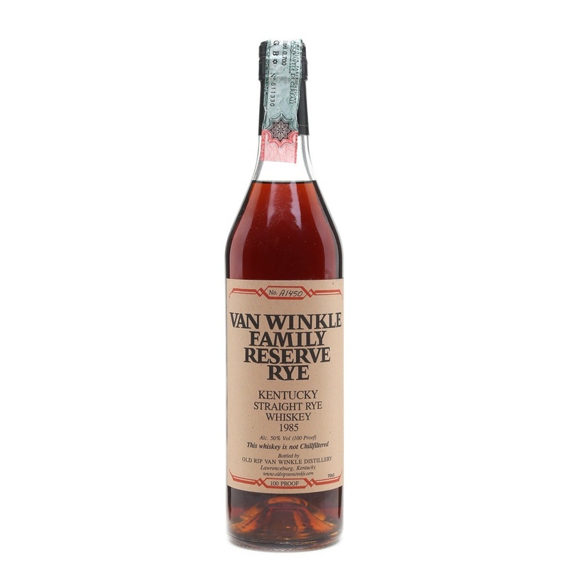 Van Winkle Family Estate Reserve Rye 1985 Vintage