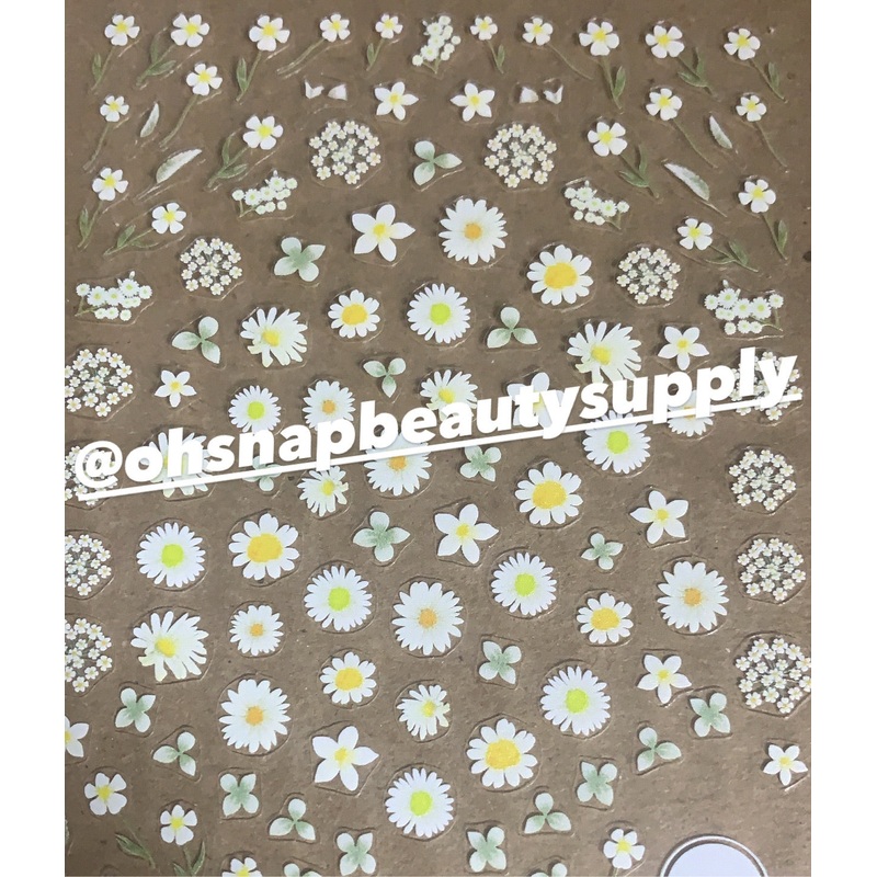 ***White Flower 076 Sticker