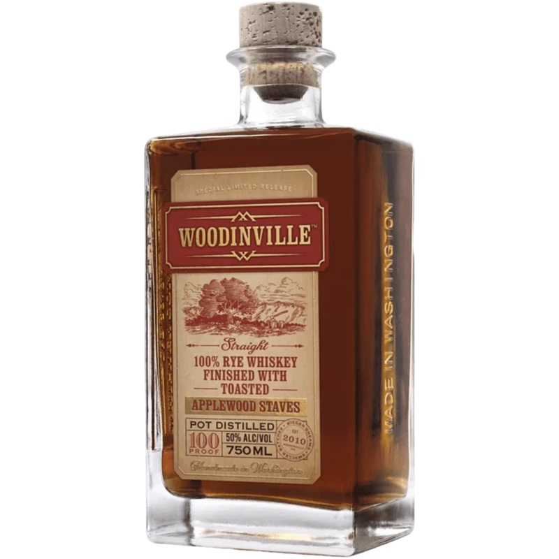 Woodinville Whiskey Co. Applewood Staves Straight Bourbon Whiskey