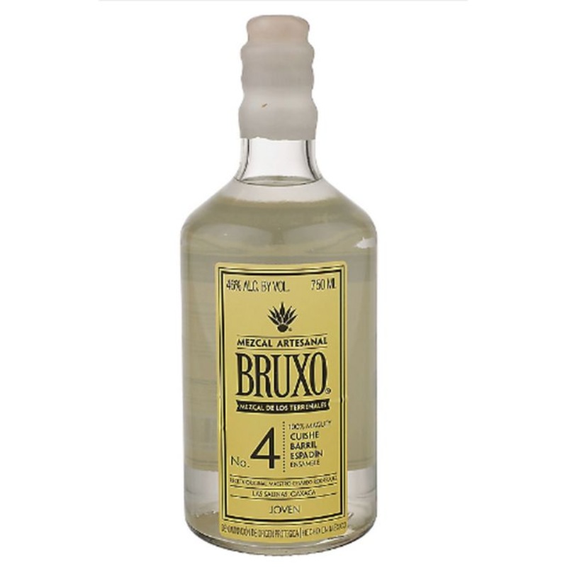 Bruxo Mezcal Artesanal Joven No. 4 Cuishe Barril Espadin – 750ml