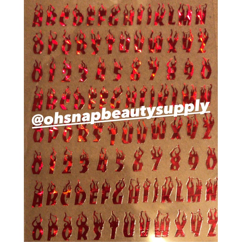 ***Holographic RED Number (FIRE) 581 Sticker