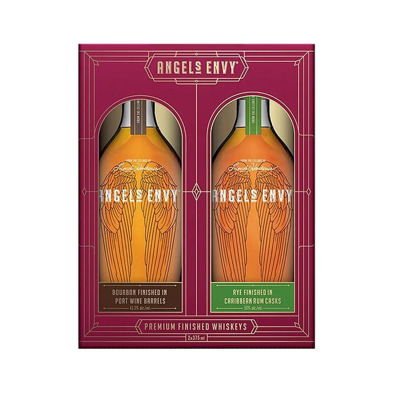 Angels Envy Bourbon & Rye Gift Set 375ML 2Pk