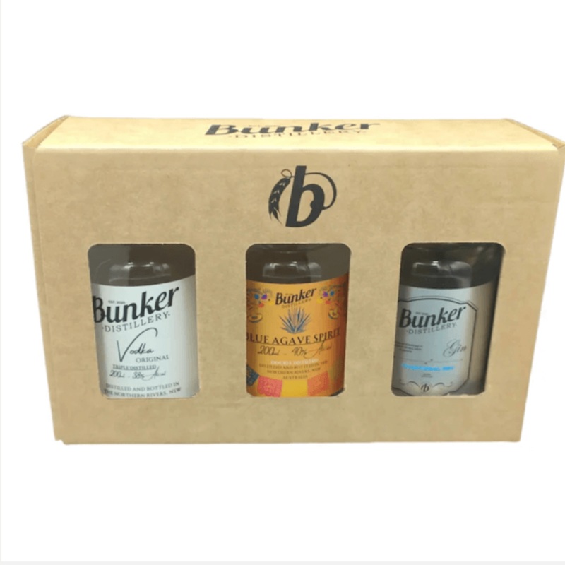 Bunker Distillery Gift Box – gin, agave, vodka