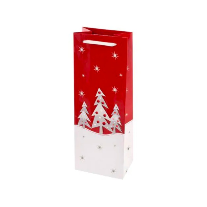 Frosty Forest Wine Bag