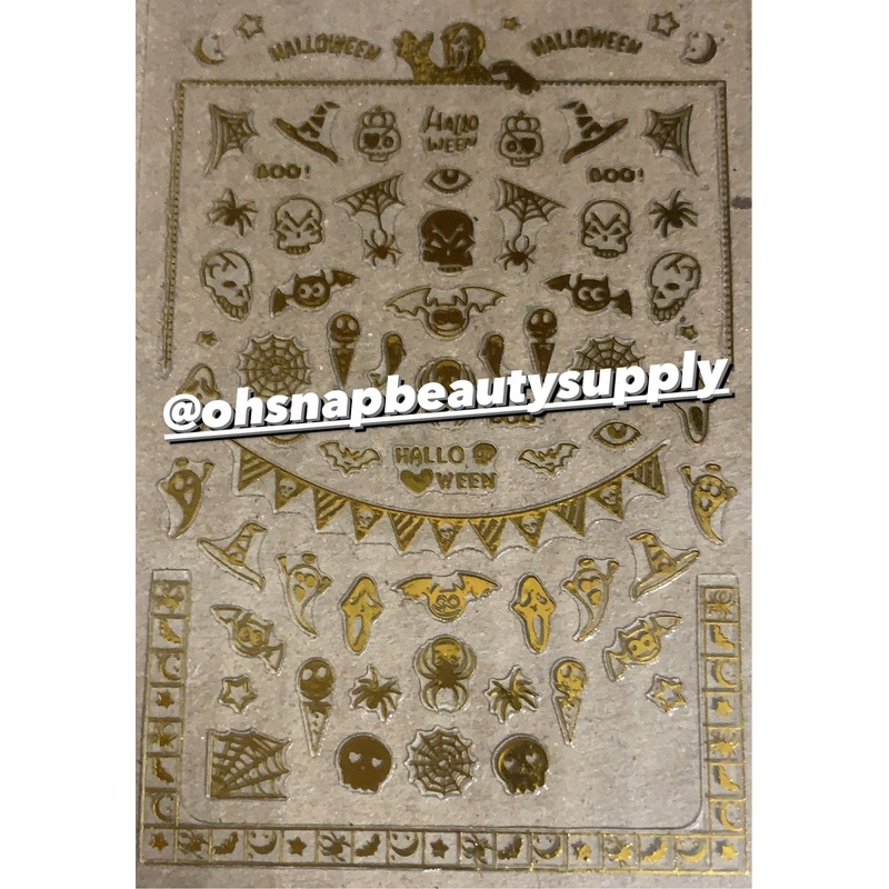 **** Halloween R235 Gold Sticker