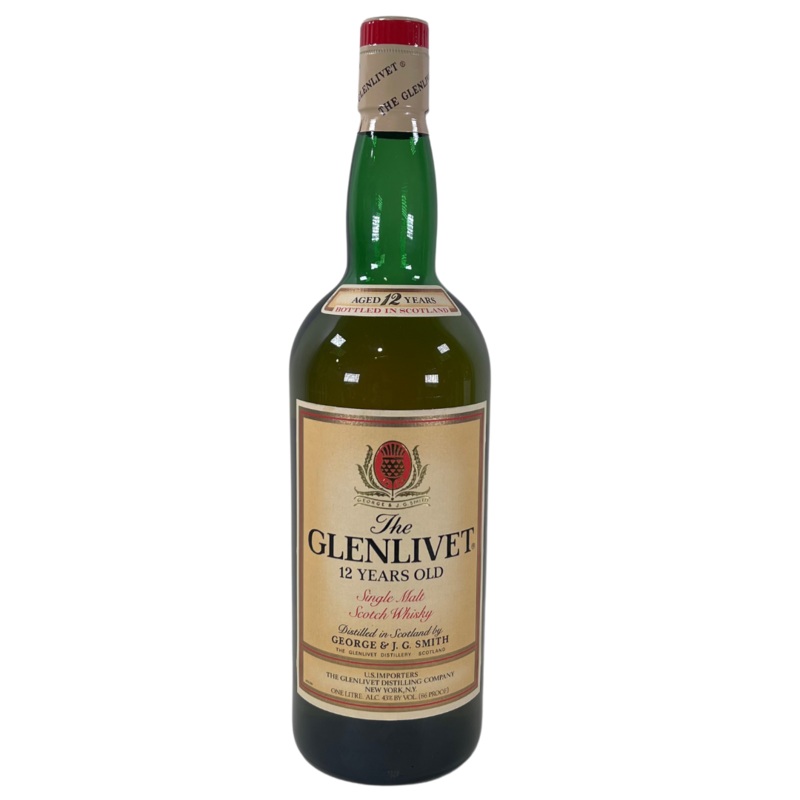 1980’s Glenlivet 12 Year Old Single Malt Scotch Whisky 1Lt